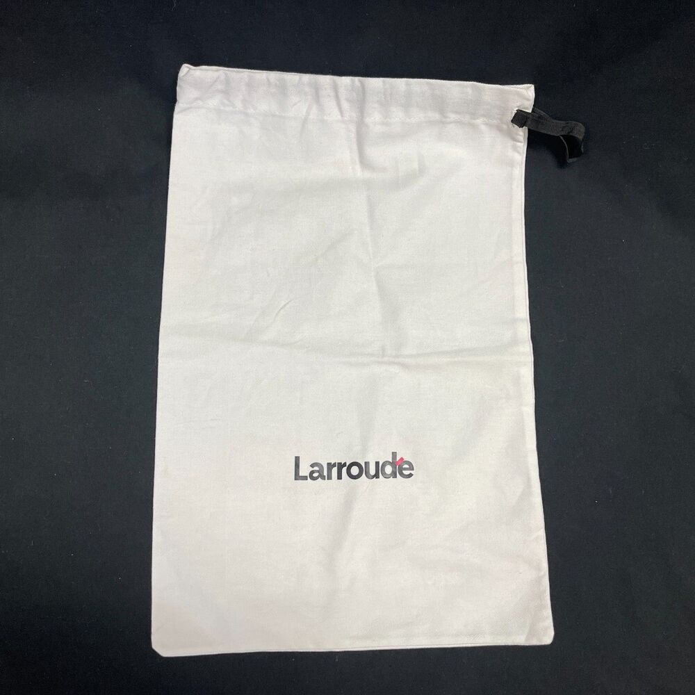 Larroude Dust Bag Off White Cloth 16” X 10 ½”